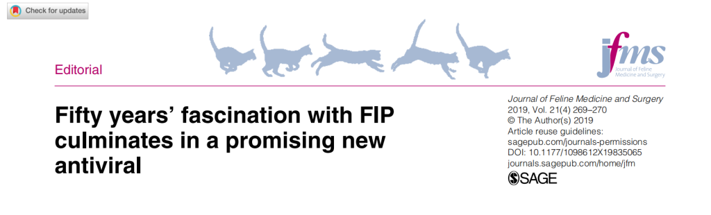 Fifty years’ fascination with FIP culminates in a promising new antiviral